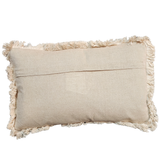 This beautiful embroidered "Merry Christmas" pillow will be a beautiful addition to your holiday decor this year!

approximately 12" H&nbsp; x 20" W (doesn't include fringe)

Zipper on back