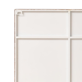This beautiful painting of white garden roses is imprited on four sections of metal creating one big piece of artwork that will bring life to your walls!

Approximately&nbsp;20" H x 36" W

Iron