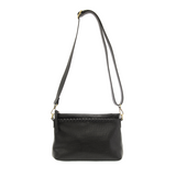 This sleek top zip clutch crafted in buffalo grain vegan leather is accented with whipstitching to give it a modern western style. It looks great with jeans or a dress and easily goes from day to night as the Oakley can be carried as a clutch, a wristlet or a crossbody bag with the included detachable wristlet strap with whipstitched details, an adjustable and removable shoulder strap.

Dimensions: 7 in. H x 10 in. W x 3 in. D
Top zip closureWristlet strap with whipstitching: 8 in. long
Adjustable and remov