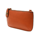 Our most popular bag, this mini clutch, with its sleek silhouette, is as gorgeous as it is versatile.&nbsp; Features include a polished turn lock, six card slots, and an interior zipper for change.&nbsp; It can be styled in many ways, with removable straps to alternate between wallet, crossbody, and wristlet!  &nbsp;5"H x 9.5"W x 1"D