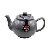 When it's time for a spot of tea, reach for one of our stoneware teapots, which can absorb the heat of boiling water without cracking. Likewise, the beautiful exterior is protected with a gloss to prevent the paint from warping or rippling. The classic bulbous shape allows tea leaves or bags to move freely for just the right amount of flavoring.&nbsp;

Our&nbsp;Charcoal teapot is available in 2-cup or 6-cup size