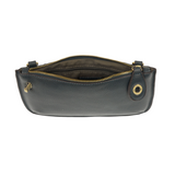 Our most popular bag, this mini clutch, with its sleek silhouette, is as gorgeous as it is versatile.&nbsp; Features include a polished turn lock, six card slots, and an interior zipper for change.&nbsp; It can be styled in many ways, with removable straps to alternate between wallet, crossbody, and wristlet!  &nbsp;5"H x 9.5"W x 1"D