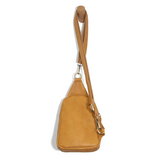 Blending uptown chic with downtown cool, the Skyler sling bag is made in rich vegan mustard yellow leather! A convertible strap lends versatility, while a front zip pocket offers practical storage for your necessities. It is the perfect companion for a night out on the town or a fun day trip!  8" h x 5.5" w  x 2.25" d