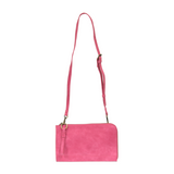 The Karina combines sleek styling with uber organization in beautiful antique-looking hot pink vegan leather! The ultimate versatility, this bag can be worn as a crossbody, as a clutch or as a wristlet.  The included bonus wallet with credit card slots, ID windows, zippered change pocket, and billfold will keep you organized on the go and can be carried separately! 