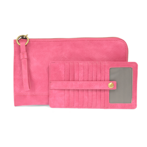 Karina Convertible Wristlet & Wallet: Vivid Pink