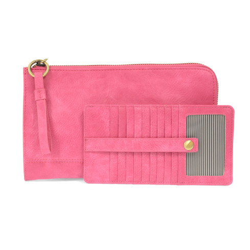 Karina Convertible Wristlet & Wallet: Vivid Pink