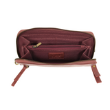 Chloe ZIp Around Wallet/Wristlet: Dusty Raspberry