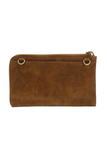 Karina Faux Suede Convertible Wristlet & Wallet: Walnut