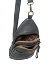 Jas Medium Sling Crossbody: Shadow
