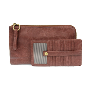 Karina Convertible Wristlet & Wallet: Mauvewood