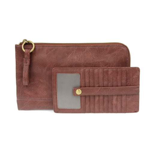 Karina Convertible Wristlet & Wallet: Mauvewood