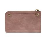 The Karina combines sleek styling with uber organization in beautiful antique-looking "orchid haze" colored vegan leather! The ultimate versatility, this bag can be worn as a crossbody, as a clutch, or as a wristlet.  The included bonus wallet with credit card slots, id windows, zippered change pocket, and billfold will keep you organized on the go and can be carried separately!