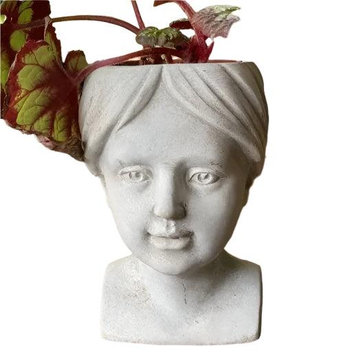 bust plant pots Female Peasant Planter - 5" W x 5.5" D x 7.7" H