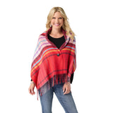 This women’s reversible wrap offers multiple styling options with a versatile design that can be worn on either side for two distinct looks. The button front closure adds structure while allowing for adjustable draping, and the fringe detailing brings movement and texture. Crafted from a soft woven fabric, this layering wrap combines comfort with standout pattern, making it an easy choice for both casual outfits and more styled looks.

Materials: Acrylic/Cotton.
