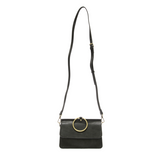Put a ring on it! Perfect for your next night out, this cute deep forest bracelet bag looks great with your fav jeans or slinky dress! With multiple compartments, it is just the right size to hold all your essentials. Wear it on your wrist with the metallic ring bracelet, or carry as a clutch, or wear as a crossbody with the detachable shoulder strap.


Dimensions: 6 in. H x 8.25 in. W x 3.5 in. at deepest point
Tapers up to the top point
Adjustable and removable crossbody strap: 20-25 in.
3 in. diameter ri