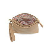 This sleek top zip clutch crafted in a buff colored buffalo grain vegan leather is accented with whipstitching to give it a modern western style. It looks great with jeans or a dress and easily goes from day to night as the Oakley can be carried as a clutch, a wristlet or a crossbody bag with the included detachable wristlet strap with whipstitched details, an adjustable and removable shoulder strap.


Dimensions: 7 in. H x 10 in. W x 3 in. D
Top zip closureWristlet strap with whipstitching: 8 in. long
Adju