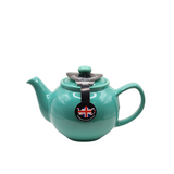 When it's time for a spot of tea, reach for one of our stoneware teapots, which can absorb the heat of boiling water without cracking. Likewise, the beautiful exterior is protected with a gloss to prevent the paint from warping or rippling. The classic bulbous shape allows tea leaves or bags to move freely for just the right amount of flavoring.&nbsp;

Our&nbsp;jade green teapot is available in 2-cup or 6-cup size