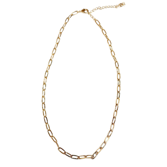 A smaller more dainty paperclip necklace, our Light Necklace will be the necklace you never take off. Gold filled for everyday wear. It is an affordable alternative to 14k gold jewelry. 16