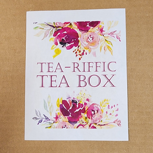 Get or give the gift of TEA with our Strawberry Raspberry Tea Box! Inside our large sized Tea Box is our fabulous Strawberry Raspberry black tea to indulge in with a 6-cup "Magenta" Purple colored Teapot, Teapot filter and a delicious Raspberry White Chocolate Scone mix - delightful! We've added some fabulous Raspberry Creamed Honey to use one your scones and a Honey Heart Sugar Cube, Lemon Peel Honey Sugar Cube and a Rose Brown Sugar Cube to sweeten your tea, or to use with hot water for another fabulous d