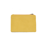 We love this mini wallet in a laguna yellow vegan leather! It is full of style and will hold your license and up to six credit cards. The zipper pocket is roomy enough for your change and cash, and a pocket is on the back.&nbsp; This mini wallet is perfect for you, but it makes an awesome gift!

DIMENSIONS: 4 IN. H X 5.5 IN. W X .25 IN. D

ZIPPERED TOP CLOSURE ON EDGE

6 CREDIT CARD POCKETS

ID WINDOW POCKET

EXTERIOR PASSPORT POCKET

STRIPED LINING

BRASS PLATED HARDWARE

100% VEGAN LEATHER (POLYURETHANE)