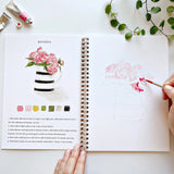 Watercolor workbooks are just like a coloring book, but with watercolor! Enjoy this peaceful hobby on your own, with kids, and with friends. Makes a wonderful gift. Perfect for artists of any age. This Bouquets book has beautiful illustrations of floral arrangements for you to paint!

12 beginner-friendly, lightly sketched illustrations

Simple step-by-step instructions and example

Lay flat spiral pages for easy painting

Durable 120 lb watercolor paper

Travel ready 6.5 inch x 9 inch size