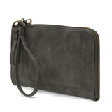 Karina combines sleek styling with uber organization in a beautiful faux suede shadow leather. The ultimate in versatility, this bag can be worn as a crossbody, carried as a clutch or as a wristlet. The included bonus wallet with credit card slots, ID windows, zippered change pocket and billfold will keep your organized on the go and can be carried separately.


Product Details
Main Bag
Dimensions: 9.75 in. W x 6 in. H x 1 in. D
Zippered Top Closure
Exterior Open Pocket
Interior Zipper Pocket
Detachable 7 i