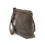 This sleek top zip clutch crafted in a taupe colored buffalo grain vegan leather is accented with whipstitching to give it a modern western style. It looks great with jeans or a dress and easily goes from day to night as the Oakley can be carried as a clutch, a wristlet or a crossbody bag with the included detachable wristlet strap with whipstitched details, an adjustable and removable shoulder strap.


Dimensions: 7 in. H x 10 in. W x 3 in. D
Top zip closure
Wristlet strap with whipstitching: 8 in. long
Ad