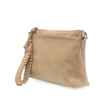 This sleek top zip clutch crafted in a buff colored buffalo grain vegan leather is accented with whipstitching to give it a modern western style. It looks great with jeans or a dress and easily goes from day to night as the Oakley can be carried as a clutch, a wristlet or a crossbody bag with the included detachable wristlet strap with whipstitched details, an adjustable and removable shoulder strap.


Dimensions: 7 in. H x 10 in. W x 3 in. D
Top zip closureWristlet strap with whipstitching: 8 in. long
Adju