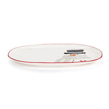 From renowned artist Wendy Wiinanen comes a collection filled with freshly fallen merriment. The Snowman Red Heart Cream Ceramic Platter creates a joyful ambiance that fits with every home décor style - welcoming loved ones with a whole lot of heart.

15"Dia x 11" H