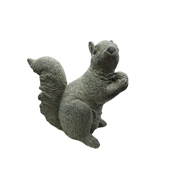 Bring a little whimsey to your outdoors or your indoor decor this year with this cement squirrel!

7