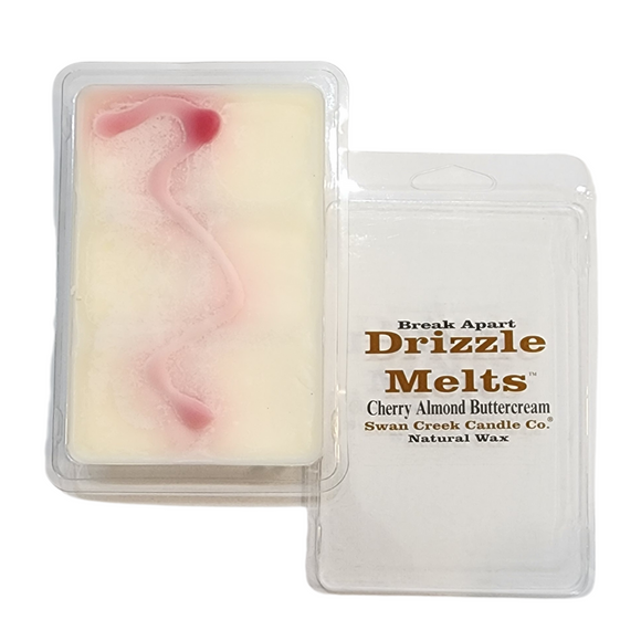Dark, sweet cherries, roasted Italian almonds, and whipped fresh buttercream are layered with hints of black plum and mandarin - warm and juicy yet smooth!

Our natural wax melts are triple scented to give you an amazing scent throughout your home.  They are so easy to use with six separate break-apart cubes - just place them in a melter and enjoy!