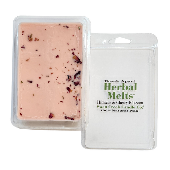 Delicate and complex - a sensual musk fruity-floral blend! Cashmere undertones of musk and sandalwood balance white floral notes of jasmine. Sweet yet tart notes of red hibiscus amplify black cherry and coconut water to create a lush and unique fragrance experience.


Our natural wax melts are triple-scented to give your home an amazing scent. They are so easy to use, with six separate, break-apart cubes—just place them in a melter and enjoy!