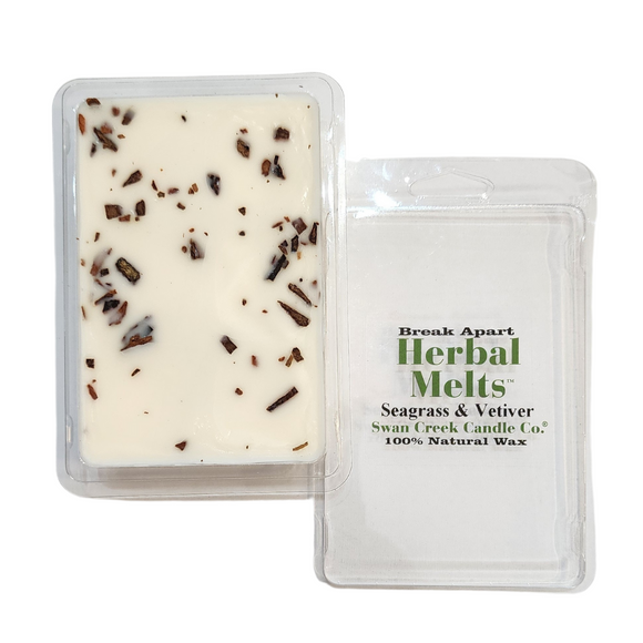 Fresh, uplifting and serene, this blend evokes the perfect harmony between land and sea. Lush, wild seagrass sways alongside the cool, aquatic notes of refreshing water lotus and the zesty brightness of lime blossom. With the hint of something deeper, notes of earthy woods and garden moss emerge, creating a crisp, green aroma that captures the essence of a seaside getaway.


Our natural wax melts are triple-scented to give your home an amazing scent. They are so easy to use, with six separate, break-apart c