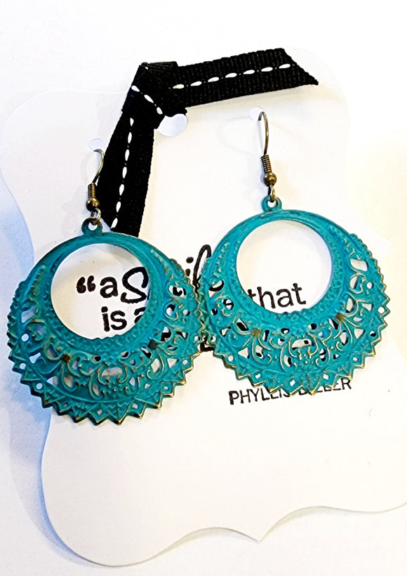 We love these new highly textured and lightweight earrings & which are quickly becoming our go-to earrings!  2.25