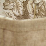 Cream Bird Lamp With Toile Lined Shade