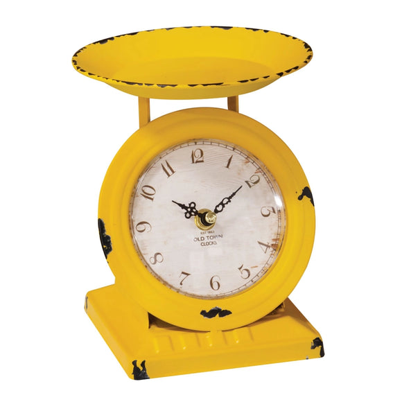 Yellow Scale Clock