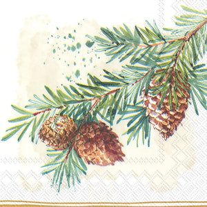 We love the simplicity of these pinecone & branch cocktail napkins! It will surely add a pop of color and elegance to your next gathering!  Materials - Paper  20 per pkg: 3 ply - 5 x 5 in.