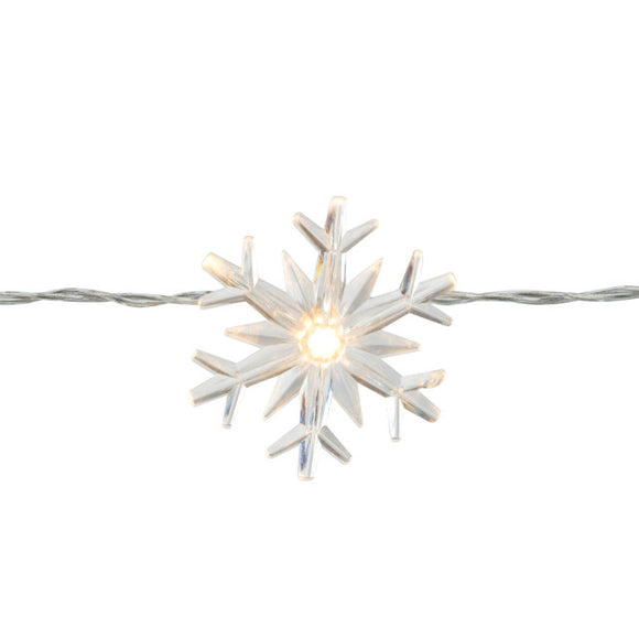 You will find many places to decorate with our battery powered Lit Snowflake Garland. the tree or fireplace with the Lit Snowflake Garland. This white garland will get everyone in the Christmas spirit when they see it! 65